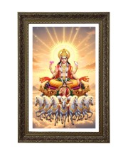Surya Big Photo Frame - 20x28 Inches For Home,Temple & Office Decoration (F11091)