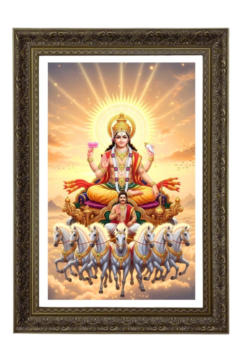 Surya Big Photo Frame - 20x28 Inches For Home,Temple & Office Decoration (F11091)