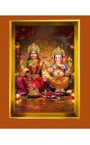 Golden Photo Frame - 10x14 Inches | Elegant Wooden Frame For Home, Office & Temple Decoration | Spiritual Wall & Table Decor and Gift Item