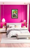 Rosy-faced Peach-faced Lovebirds. Big Photo Frame - 20x28 Inches For Home,Temple & Office Decoration (F10684)