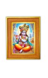Little Krishna Photo Frame 10x14 Inches-Brown Wooden Frame For Home, Office & Temple Decoration And Gifting (F6495)
