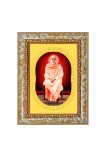 Sree Narayana Guru Spiritual Guru Digital Photo In Designer Frame, Size 8x12 Inch | Hindu Religious Picture For Home Temple, Office & Gift | Wall Art & Pooja Decor (F10405)