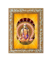 Srila Bhaktisiddhanta Saraswati Thakura Spiritual Guru Digital Photo In Designer Frame, Size 16x20 Inch | Hindu Religious Picture For Home Temple, Office & Gift | Wall Art & Pooja Decor (F10491)