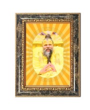 Shri Premanand Govind Sharan Ji Maharaj Spiritual Guru Digital Photo In Designer Frame, Size 10x16 Inch | Hindu Religious Picture For Home Temple, Office & Gift | Wall Art & Pooja Decor (F10425)