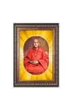 Swami Avdheshanand Giri Spiritual Guru Digital Photo In Designer Frame, Size 8x12 Inch | Hindu Religious Picture For Home Temple, Office & Gift | Wall Art & Pooja Decor (F10449)