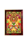 Kathakali Photo Frame For Wall & Table | 7x9 Inch Golden Cherry Finish | Decorative Kathakali Photo Frame For Home, Office & Pooja Room (F11341)