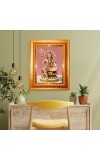 Lord Shiva Golden Designer Photo Frame | 18x22 Inch Religious Wall Hanging Frame For Home & Office Decoration | Hindu Deity Spiritual Gift Item