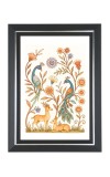 Peacocks, Deer, And Flowers Photo Wall & Table Frame | 10x14 Inch Black Designer | Perfect For Gifting & Home Decor (F9662)