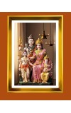 Golden Photo Frame - 10x14 Inches | Elegant Wooden Frame For Home, Office & Temple Decoration | Spiritual Wall & Table Decor and Gift Item