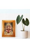 Jay Bajrangbali Golden Designer Photo Frame | 18x22 Inch Religious Wall Hanging Frame For Home & Office Decoration | Hindu Deity Spiritual Gift Item