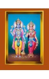 Golden Photo Frame - 10x14 Inches | Elegant Wooden Frame For Home, Office & Temple Decoration | Spiritual Wall & Table Decor and Gift Item