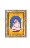 Jagajjanani Sree Sree Barama Spiritual Guru Digital Photo In Designer Frame, Size 8x12 Inch | Hindu Religious Picture For Home Temple, Office & Gift | Wall Art & Pooja Decor (F10485)