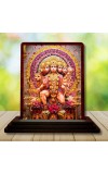Car Desk/Table Top Lord Hanuman Wooden Photo Stand 3x4 Inches, Compact & Stylish Spiritual Display For Car, Home & Office (Pack Of 1) (F14618)