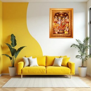 Lord Rama And Sita Golden Designer Photo Frame | 12x16 Inch Religious Wall Hanging Frame For Home & Office Decoration | Hindu Deity Spiritual Gift Item Lord Rama And Sita Golden Designer Photo Frame | 12x16 Inch Religious Wall Hanging Frame For Home & Office Decoration | Hindu Deity Spiritual Gift Item