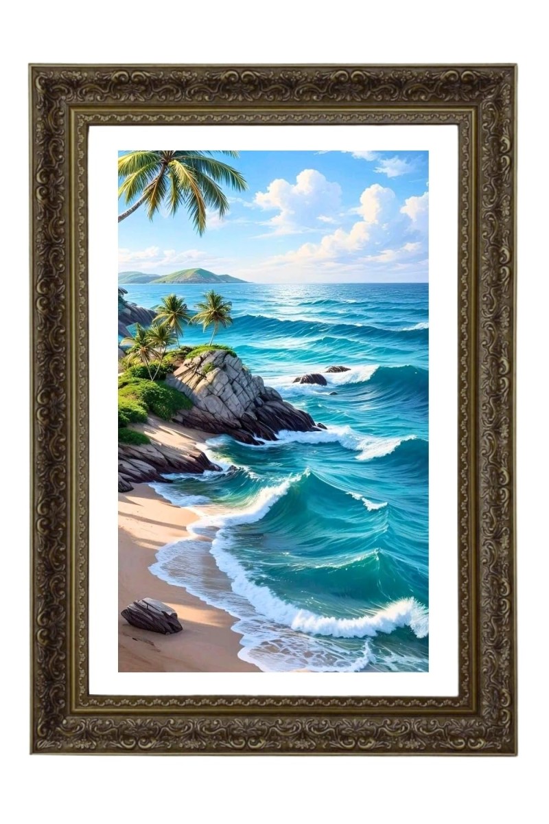Vertical16X24 Inches Frame Big Photo Frame - 20x28 Inches For Home,Temple & Office Decoration (F10856)