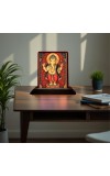 Car Desk/Table Top Lord Ganesha Wooden Photo Stand â€“ 3x4 Inches, Compact & Stylish Spiritual Display For Car, Home & Office (Pack Of 1) (F15164)