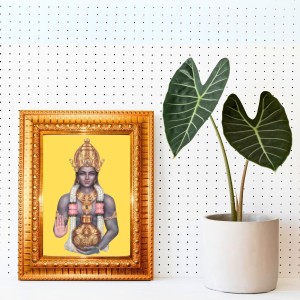 Lord Dhanvantari Golden Designer Photo Frame | 10x14 Inch Religious Wall Hanging Frame For Home & Office Decoration | Hindu Deity Spiritual Gift Item Lord Dhanvantari Golden Designer Photo Frame | 10x14 Inch Religious Wall Hanging Frame For Home & Office Decoration | Hindu Deity Spiritual Gift Item