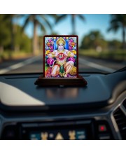 Car Desk/Table Top Lord Hanuman Wooden Photo Stand 3x4 Inches, Compact & Stylish Spiritual Display For Car, Home & Office (Pack Of 1) (F14135) Car Desk/Table Top Lord Hanuman Wooden Photo Stand 3x4 Inches, Compact & Stylish Spiritual Display For Car, Home & Office (Pack Of 1) (F14135)