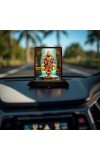 Car Desk/Table Top Lord Balaji Wooden Photo Stand 3x4 Inches, Compact & Stylish Spiritual Display For Car, Home & Office (Pack Of 1) (F14379)