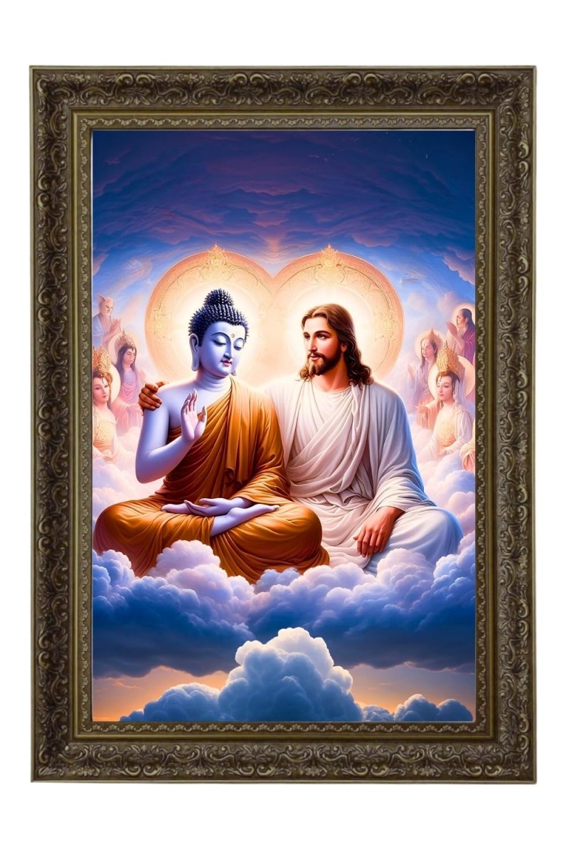 Vertical16X24 Inches Frame Big Photo Frame - 20x28 Inches For Home,Temple & Office Decoration (F10874)