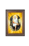Shirdi Sai Baba Spiritual Guru Digital Photo In Designer Frame, Size 14x18 Inch | Hindu Religious Picture For Home Temple, Office & Gift | Wall Art & Pooja Decor (F10451)