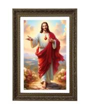 Vertical16X24 Inches Frame Big Photo Frame - 20x28 Inches For Home,Temple & Office Decoration (F10812)