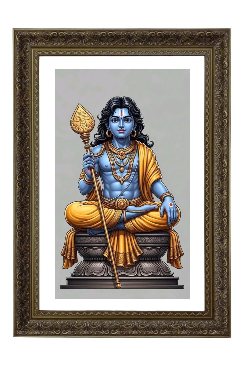 Lord Murugan Big Photo Frame - 20x28 Inches For Home,Temple & Office Decoration (F11014)