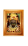 Lord Ujjain Madhya Golden Designer Photo Frame | 10x14 Inch Religious Wall Hanging Frame For Home & Office Decoration | Hindu Deity Lord Ujjain Madhya Spiritual Gift Item