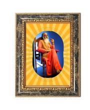Swami Chinmayananda Spiritual Guru Digital Photo In Designer Frame, Size 10x16 Inch | Hindu Religious Picture For Home Temple, Office & Gift | Wall Art & Pooja Decor (F10430)