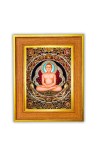 Tirthankar Jainism Photo Frame 10x14 Inches-Brown Wooden Frame For Home, Office & Temple Decoration And Gifting (F6439)