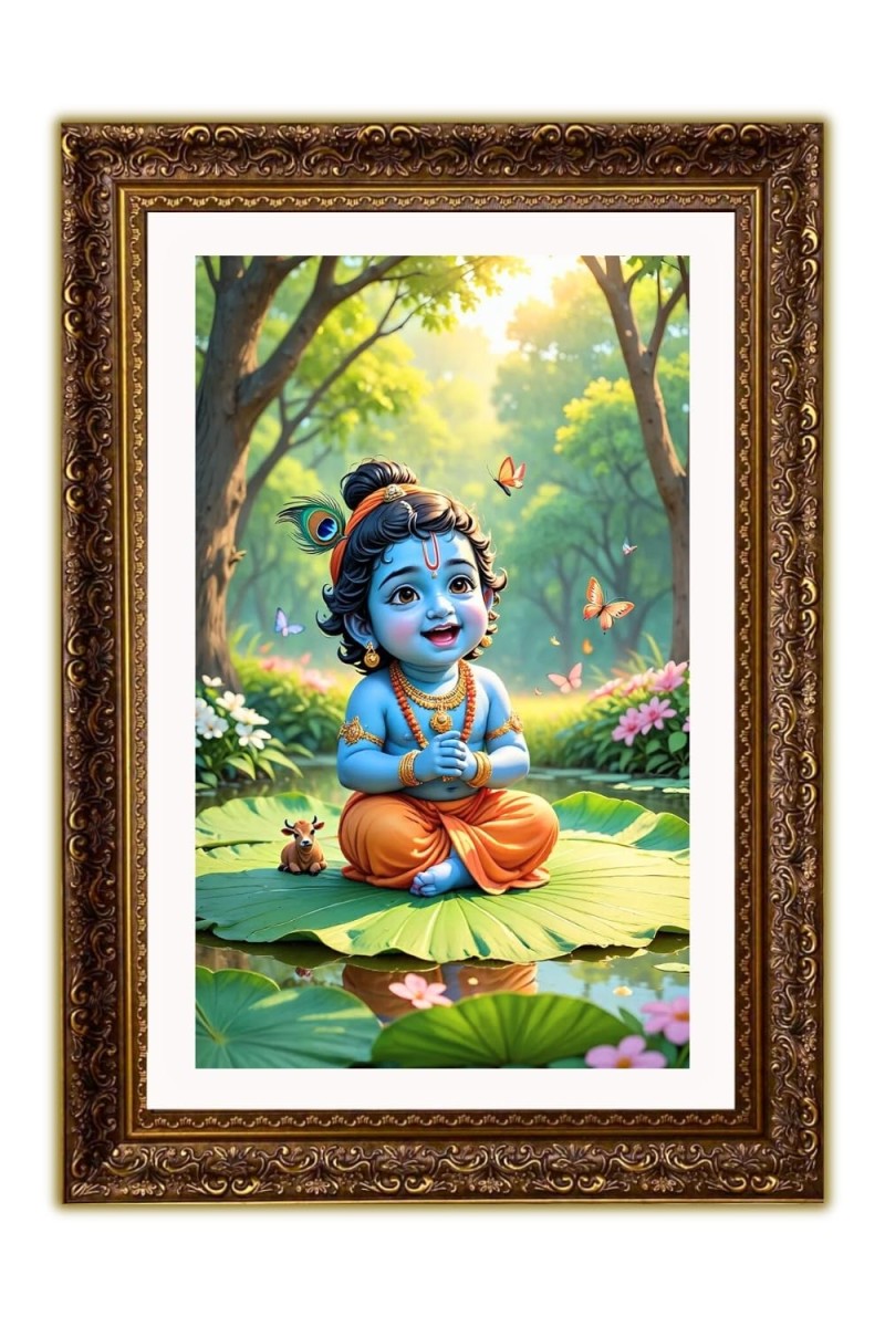 Vertical16X24 Inches Frame Big Photo Frame - 20x28 Inches For Home,Temple & Office Decoration (F10937)