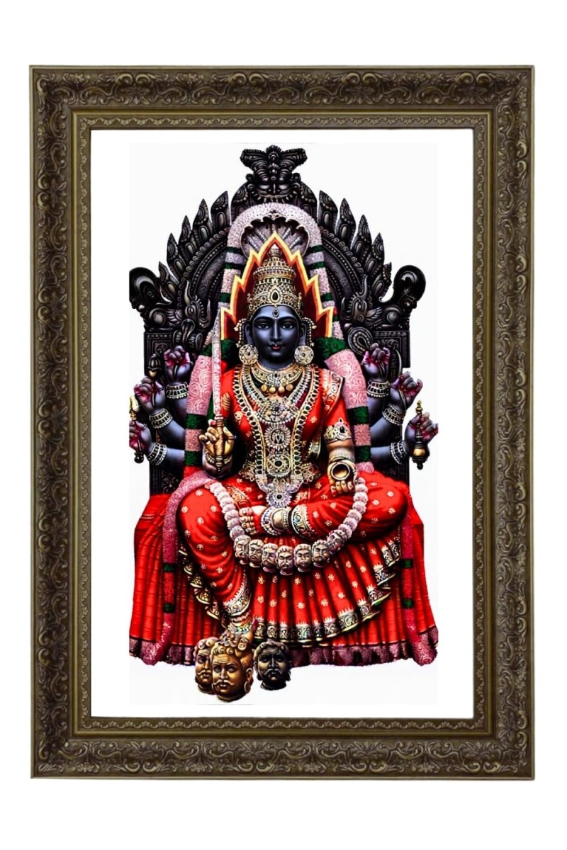 Mariamman Big Photo Frame - 20x28 Inches For Home,Temple & Office Decoration (F11016)