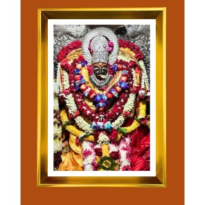 Golden Photo Frame - 10x14 Inches | Elegant Wooden Frame For Home, Office & Temple Decoration | Spiritual Wall & Table Decor and Gift Item