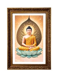 Lord Buddha Big Photo Frame - 20x28 Inches For Home,Temple & Office Decoration (F11145)