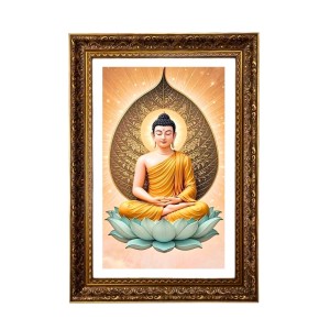 Lord Buddha Big Photo Frame - 20x28 Inches For Home,Temple & Office Decoration (F11145)