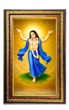 Sri Chaitanya Mahaprabhu Digital Golden Balck Color Photo Frame | Hindu Religious Wall Decor | 10x16 Inches - Inspirational Wall Art For Office, Home Decor - Ideal Spiritual Gift (F16699)