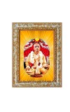 A.C. Bhaktivedanta Swami Prabhupada Spiritual Guru Digital Photo In Designer Frame, Size 16x20 Inch | Hindu Religious Picture For Home Temple, Office & Gift | Wall Art & Pooja Decor (F10500)