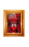 Maa Tara Golden Designer Photo Frame | 10x14 Inch Religious Wall Hanging Frame For Home & Office Decoration | Hindu Deity Maa Tara Spiritual Gift Item