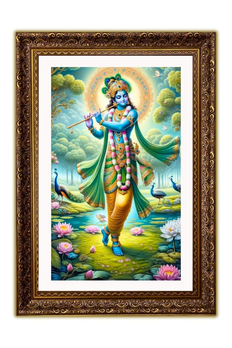 Vertical16X24 Inches Frame Big Photo Frame - 20x28 Inches For Home,Temple & Office Decoration (F10895)