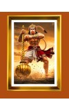 Golden Photo Frame - 10x14 Inches | Elegant Wooden Frame For Home, Office & Temple Decoration | Spiritual Wall & Table Decor and Gift Item