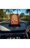 Car Desk/Table Top Lord Ganesha Wooden Photo Stand â€“ 3x4 Inches, Compact & Stylish Spiritual Display For Car, Home & Office (Pack Of 1) (F15161)
