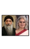 Acharya Rajneesh (Oshoo) &Maa Anand Sheela Laminated Photo - 7x9 Inches, Divine Blessings For Home & Office And Temple Decoration (F16329)