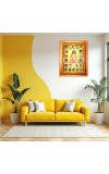 Araaka Mahavatar Balaji Maharaj Golden Designer Photo Frame | 18x22 Inch Religious Wall Hanging Frame For Home & Office Decoration | Hindu Deity Spiritual Gift Item