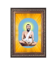 Sri Ramkrishna Spiritual Guru Digital Photo In Designer Frame, Size 16x20 Inch | Hindu Religious Picture For Home Temple, Office & Gift | Wall Art & Pooja Decor (F10473)