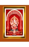 Golden Photo Frame - 10x14 Inches | Elegant Wooden Frame For Home, Office & Temple Decoration | Spiritual Wall & Table Decor and Gift Item