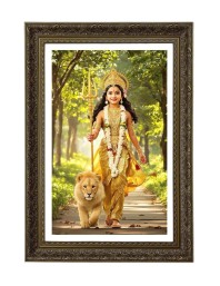 Little Durga Big Photo Frame - 20x28 Inches For Home,Temple & Office Decoration (F11048)