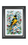 American Gold Finch Photo Wall & Table Frame | 14x18 Inch Black Designer | Perfect For Gifting & Home Decor (F9572)