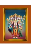 Lord Murugaan Golden Photo Frame - 10x14 Inches | Elegant Wooden Frame For Home, Office & Temple Decoration | Spiritual Wall & Table Decor and Gift Item