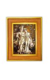 Divine Radha Krishna Photo Frame 12x16 Inches-Brown Wooden Frame For Home, Office & Temple Decoration And Gifting (F6472)
