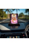 Car Desk/Table Top Lord Bramha Wooden Photo Stand 3x4 Inches, Compact & Stylish Spiritual Display For Car, Home & Office (Pack Of 1) (F14568)